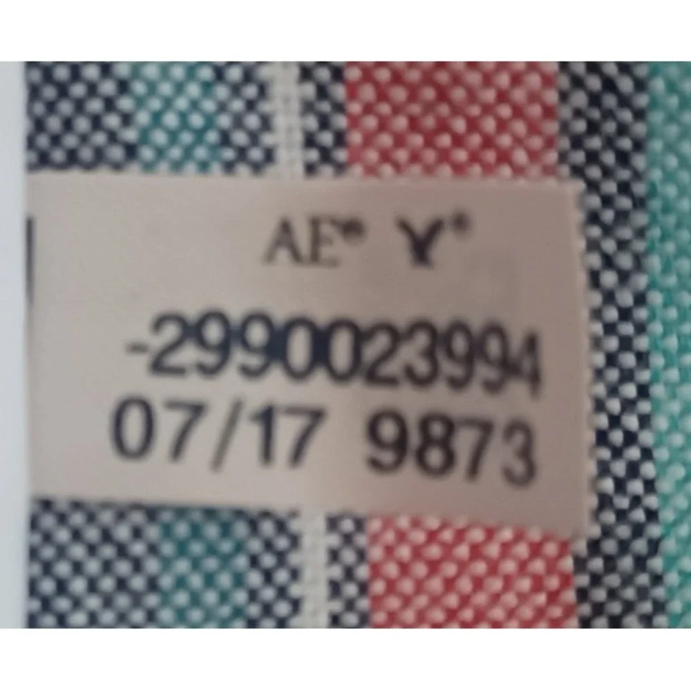 American‎ Eagle Men L Button Down Shirt Seriously Soft 100% Cotton Classic Fit
